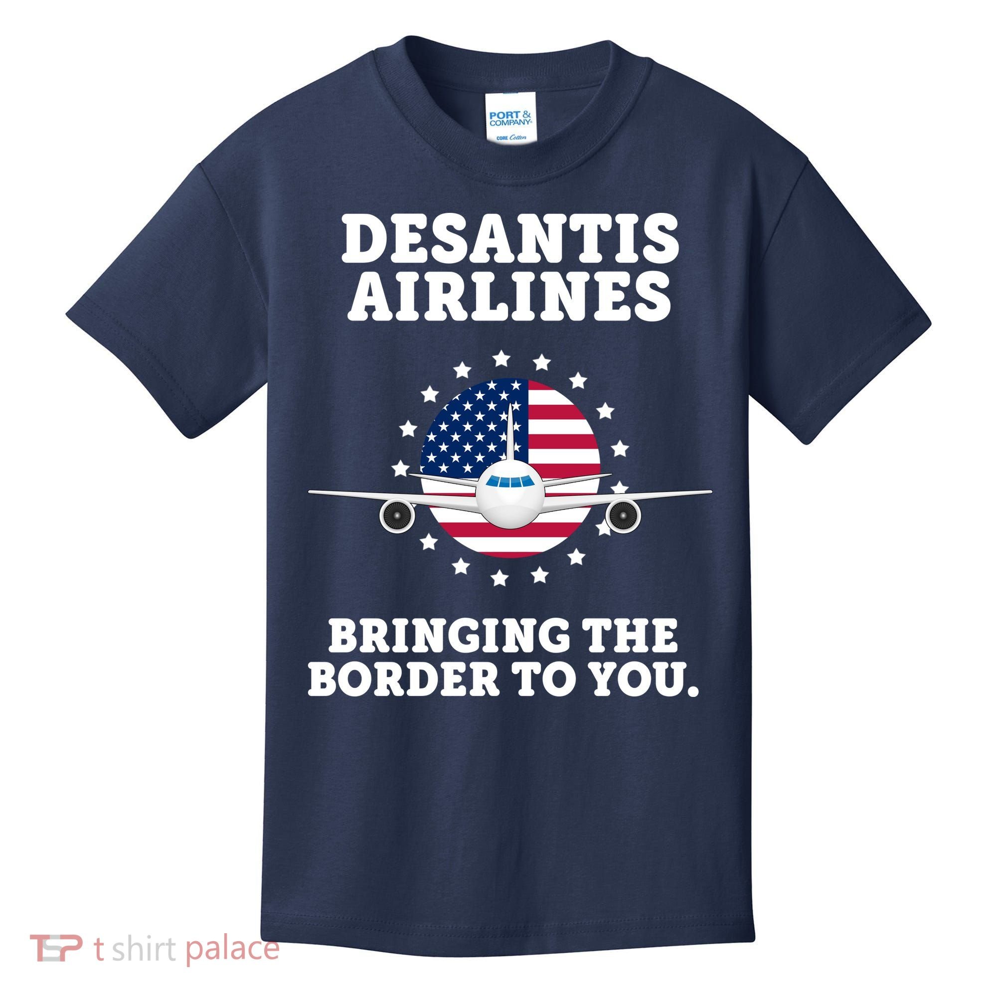 DeSantis Airlines Bringing The Boarder To You Kids T-Shirt