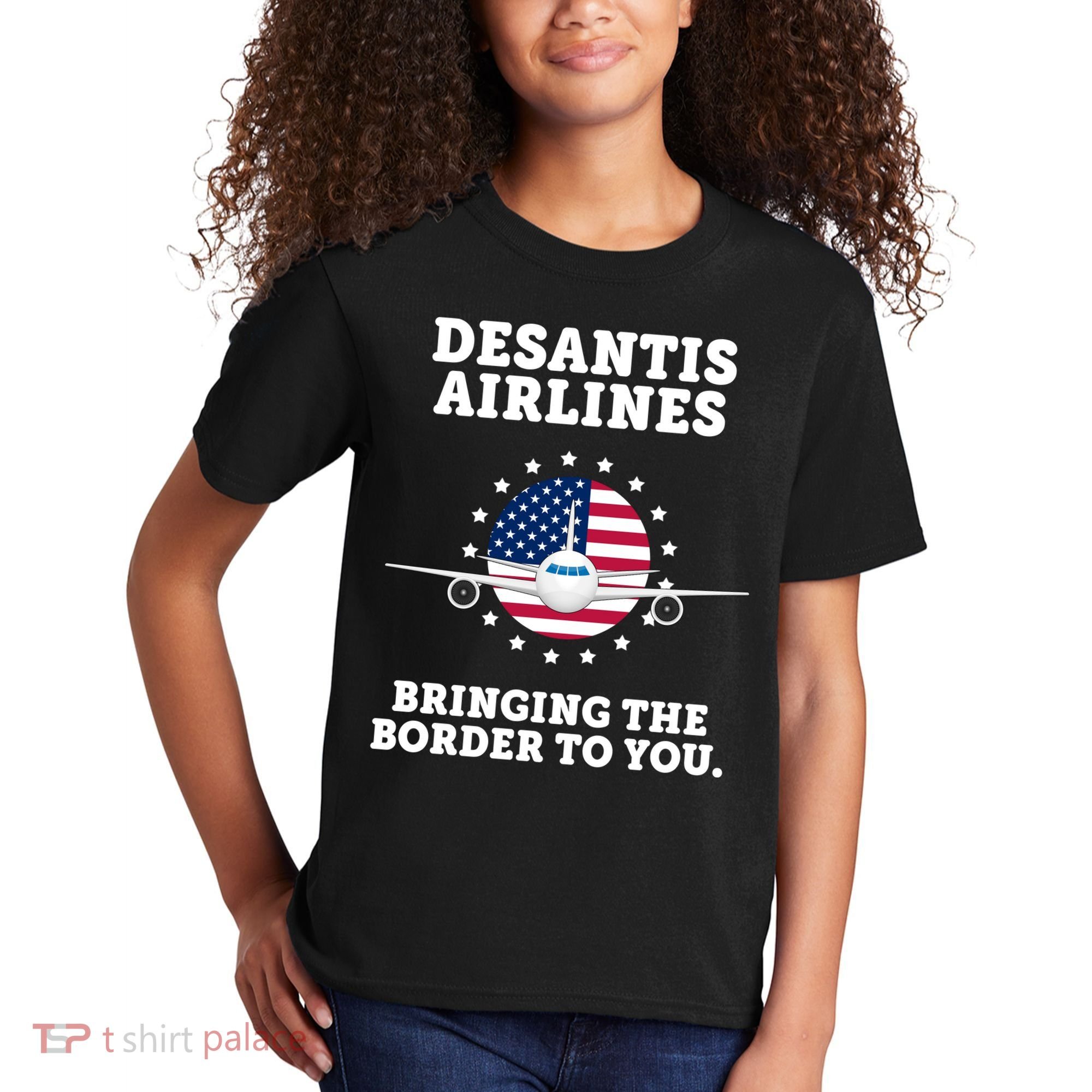 DeSantis Airlines Bringing The Boarder To You Kids T-Shirt