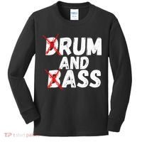 Drum And Bass Rum And Ass Kids Long Sleeve Shirt thumb 0