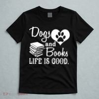 Dog And Books Are Good - Cute Animal Tee T-Shirt thumb 5