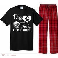 Dog And Books Are Good - Cute Animal Tee Pajama Set thumb 0