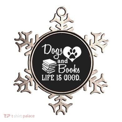 Dog And Books Are Good - Cute Animal Tee Ornament