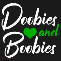 Doobies And Boobies Weed Funny 420 Stoner Pothead Gift T-Shirt thumb 7