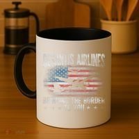 DeSantis Airlines Bringing The Border To You American US Flag Coffee Mug thumb 4