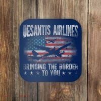 DeSantis Airlines Bringing The Border To You American US Flag Coaster thumb 0