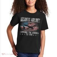 DeSantis Airlines Bringing The Border To You American US Flag Kids T-Shirt thumb 2