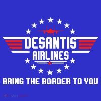 DeSantis Airlines Bringing The Border To You American US Flag Vintage T-Shirt thumb 7