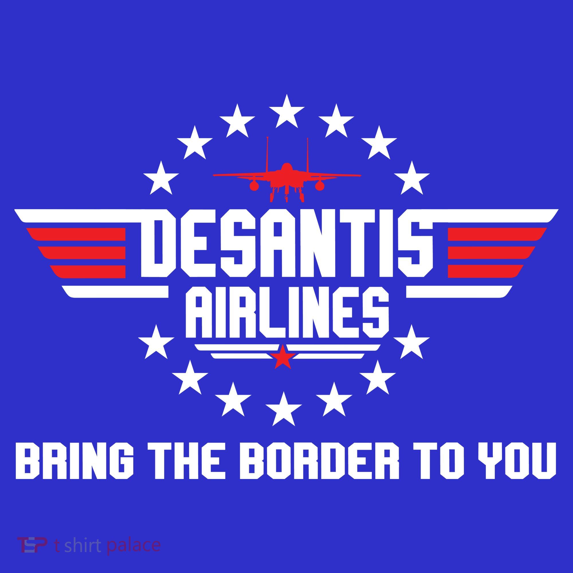 DeSantis Airlines Bringing The Border To You American US Flag Vintage T-Shirt