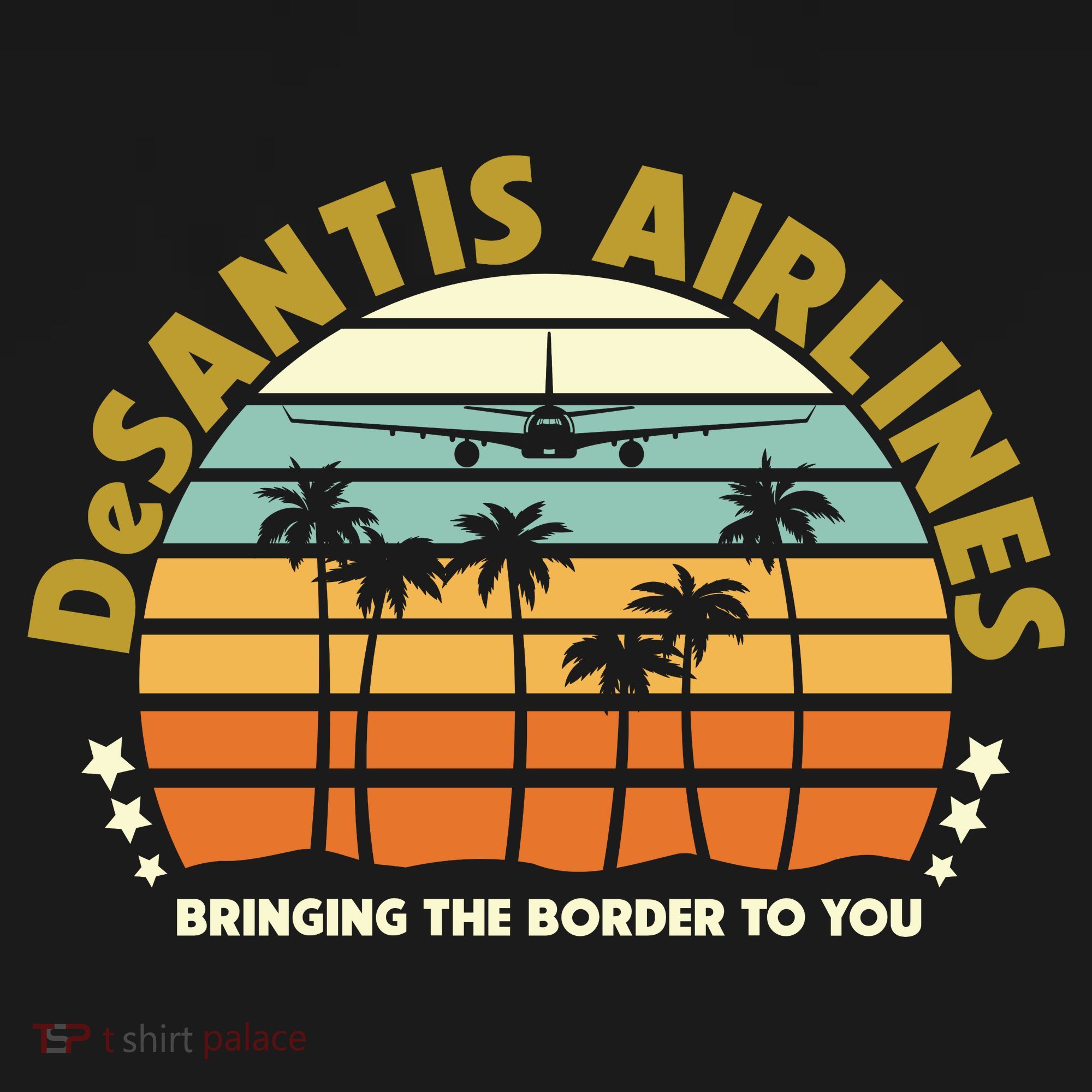 DeSantis Airlines Bringing The Border To You Meme Retro Florida Style Women's Hoodie