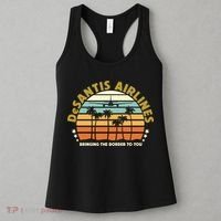 DeSantis Airlines Bringing The Border To You Meme Retro Florida Style Women's Tank Top thumb 3