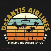 DeSantis Airlines Bringing The Border To You Meme Retro Florida Style Visor thumb 3