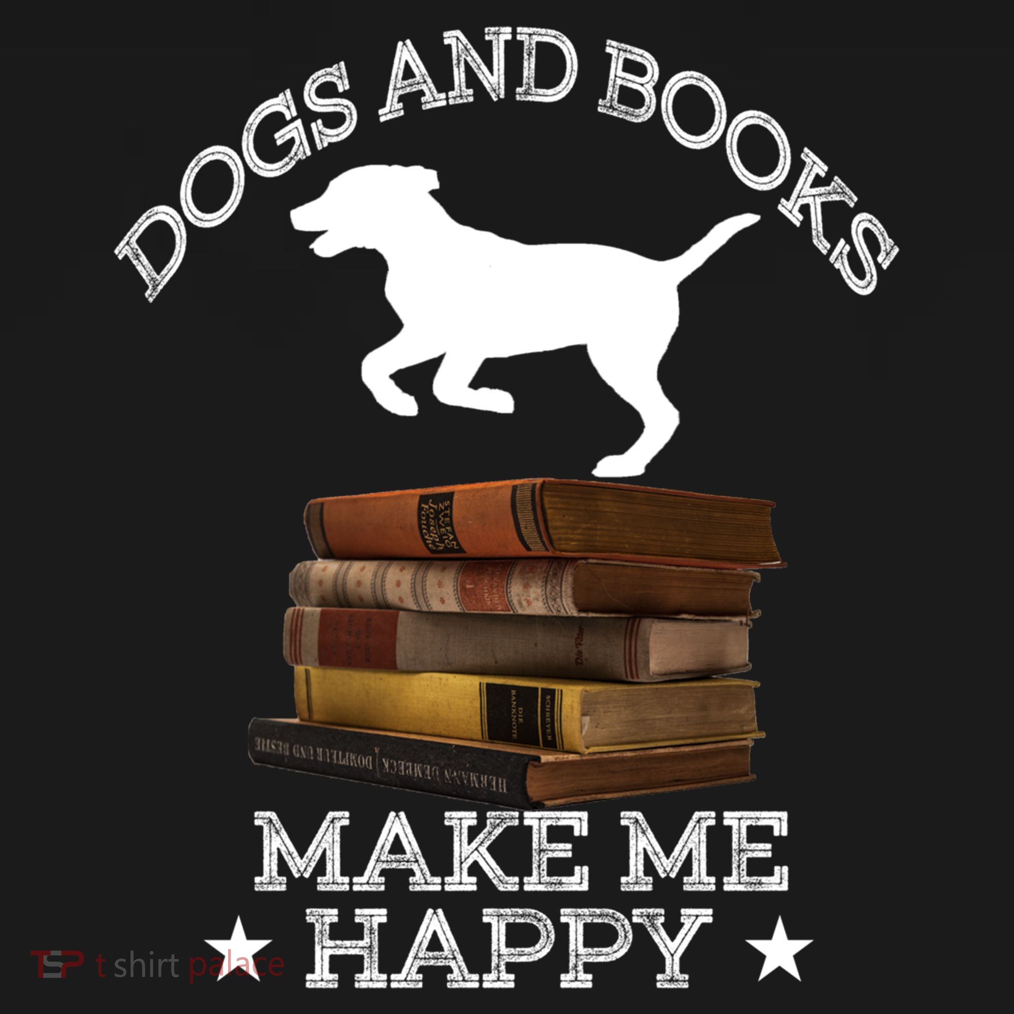 Dogs And Books Make Me Happy Cool Gift Ornament