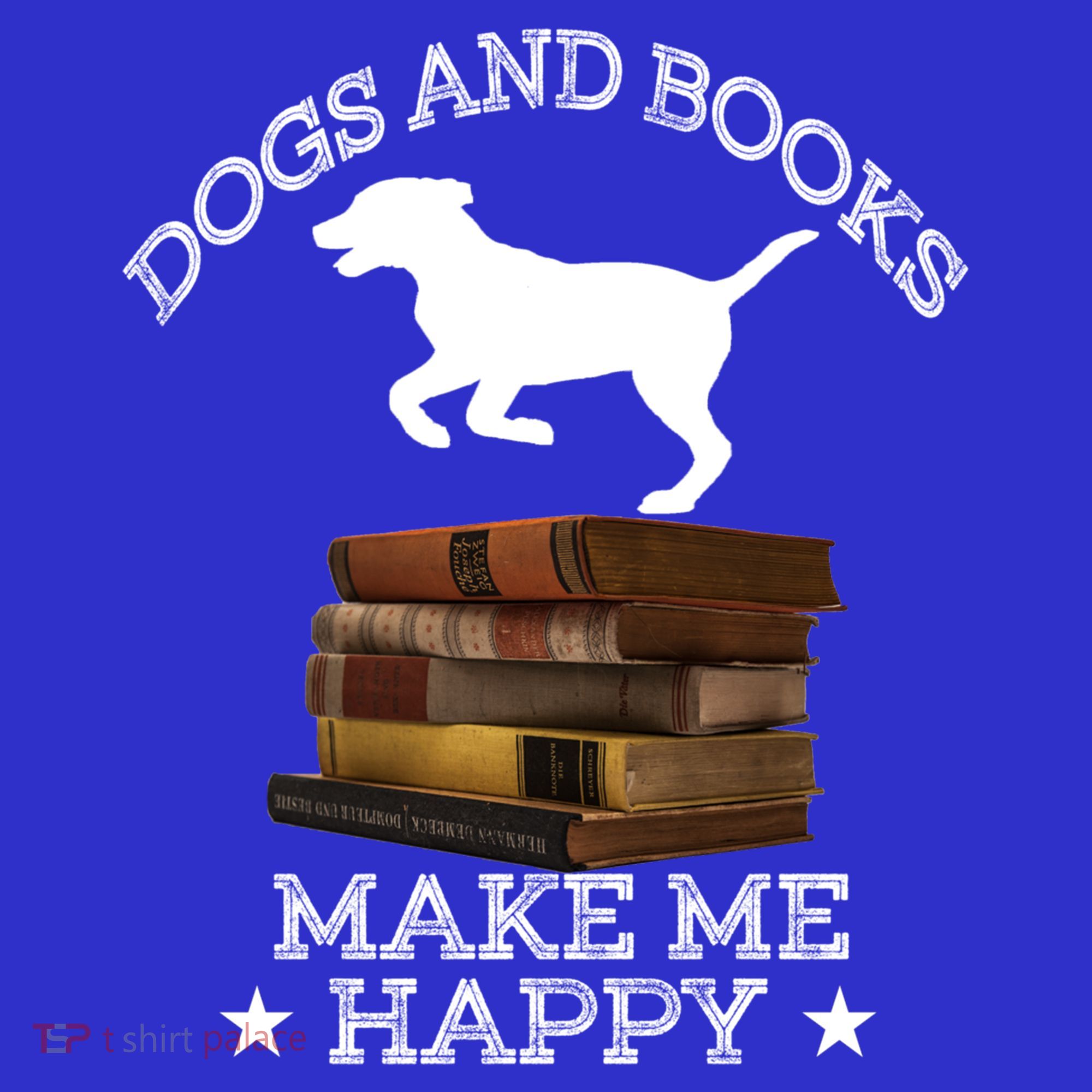 Dogs And Books Make Me Happy Cool Gift Women's Tank Top