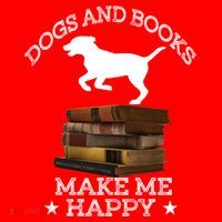 Dogs And Books Make Me Happy Cool Gift Santa Hat thumb 1
