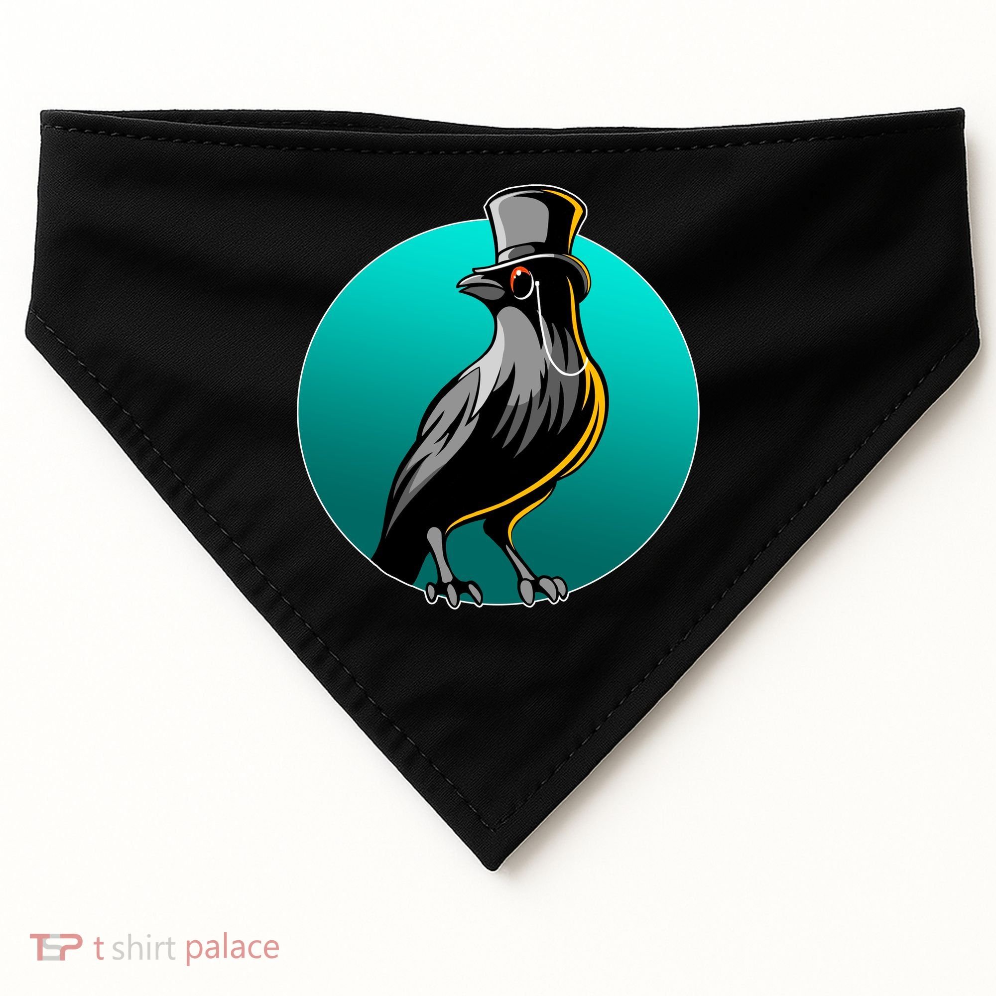 Dabber Raven Top Hat USA-Made Doggie Bandana