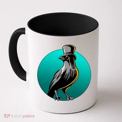 Dabber Raven Top Hat Coffee Mug