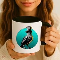 Dabber Raven Top Hat Coffee Mug thumb 3