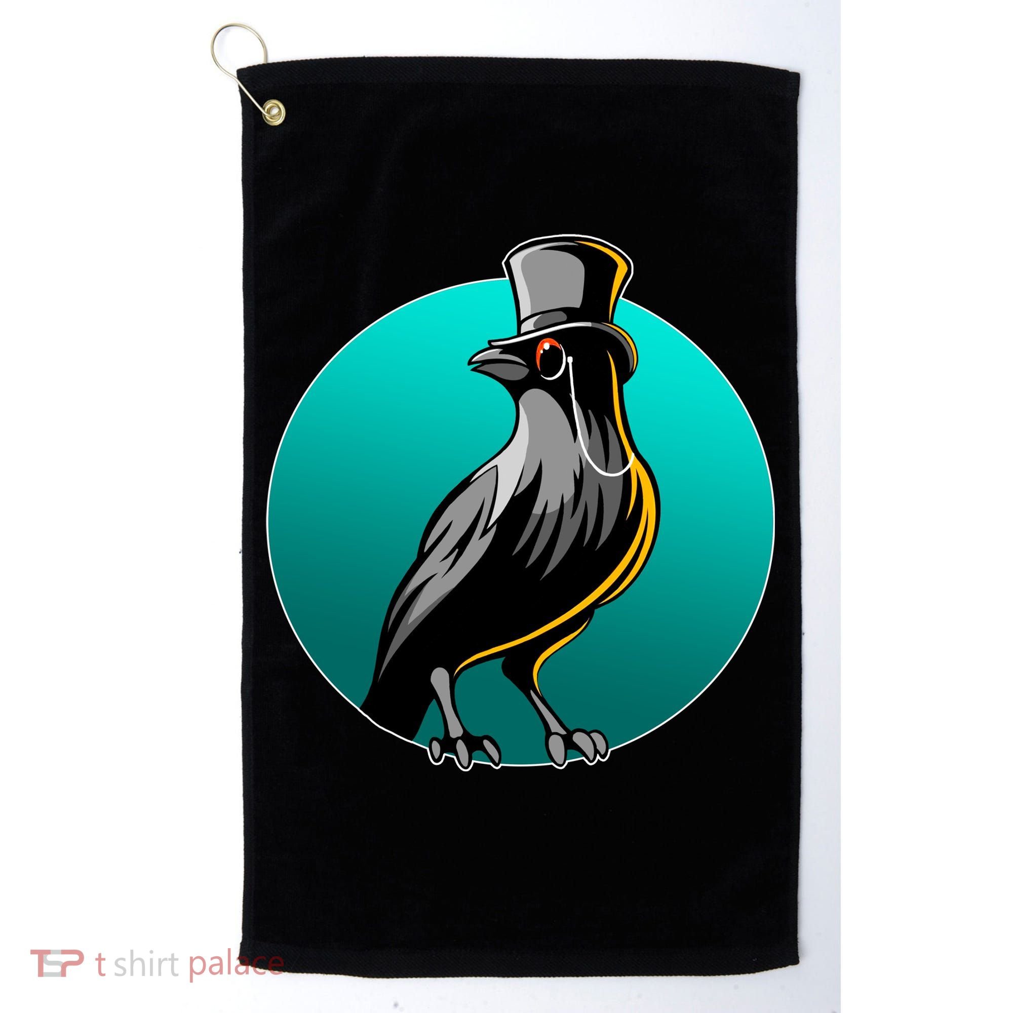 Dabber Raven Top Hat Golf Towel