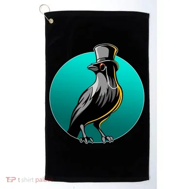 Dabber Raven Top Hat Golf Towel