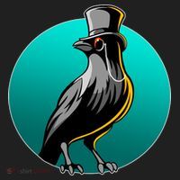 Dabber Raven Top Hat Golf Towel thumb 3