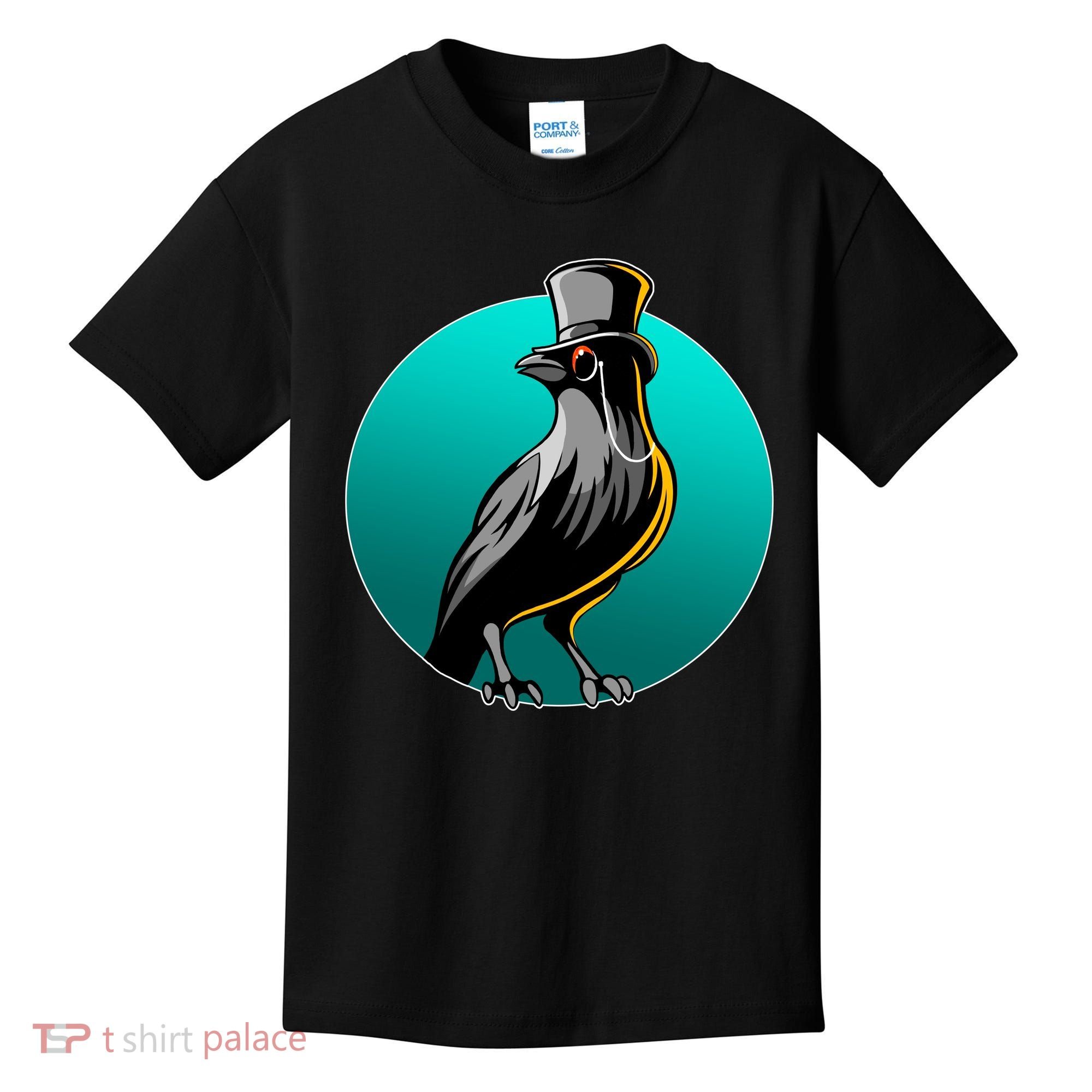 Dabber Raven Top Hat Kids T-Shirt