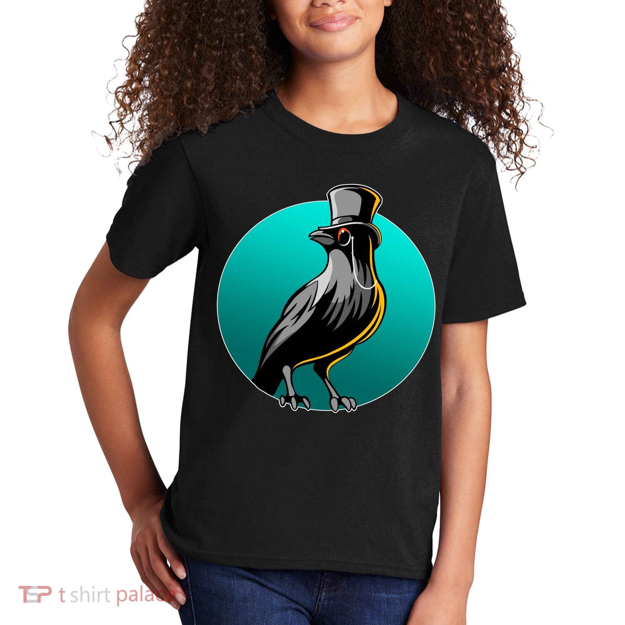 Dabber Raven Top Hat Kids T-Shirt