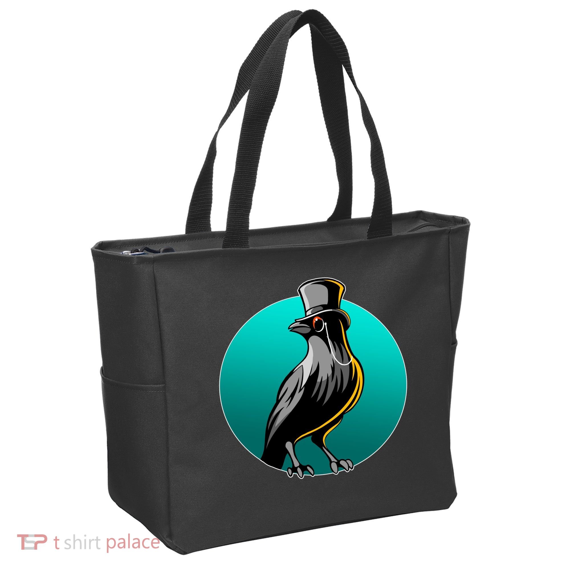 Dabber Raven Top Hat Tote Bag