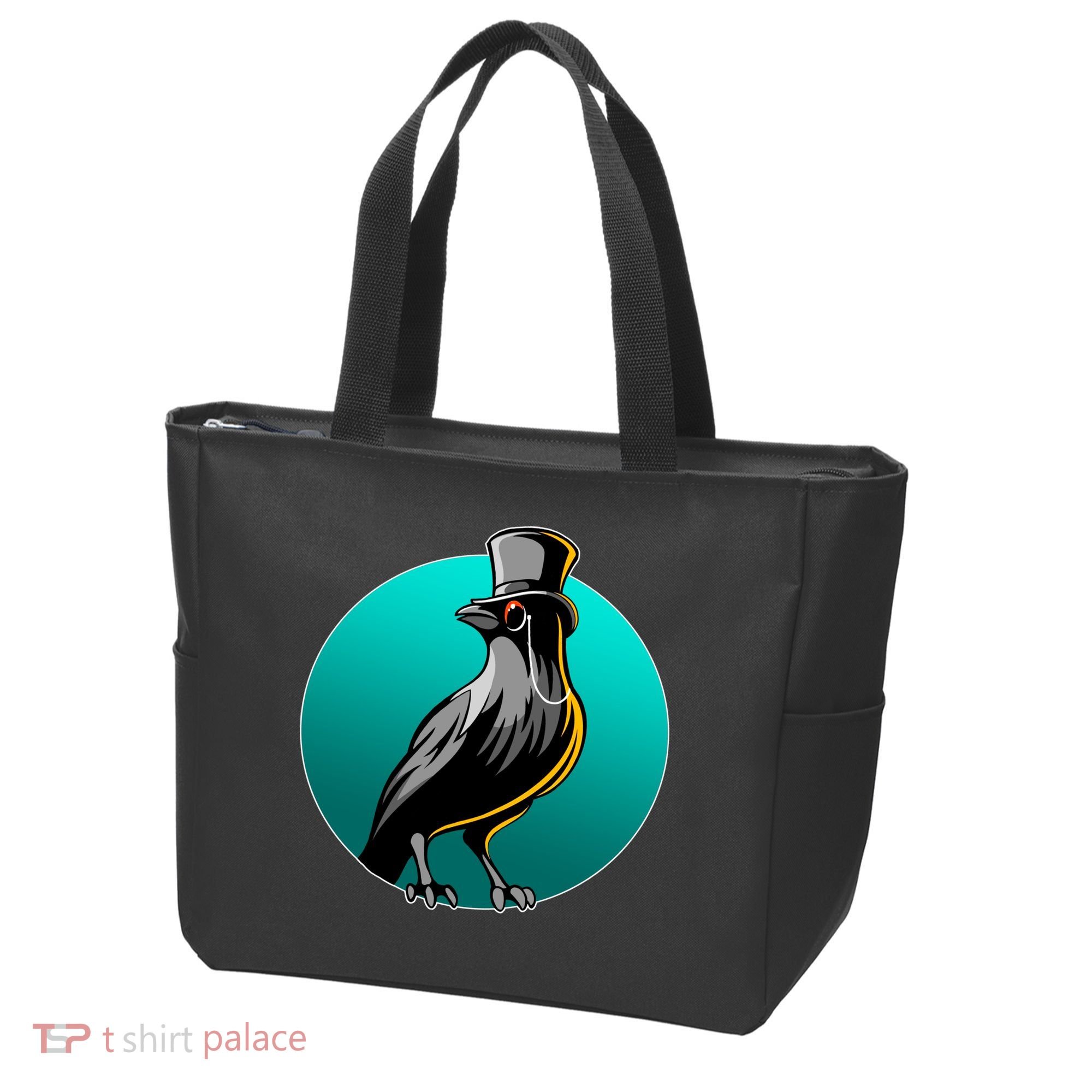 Dabber Raven Top Hat Tote Bag