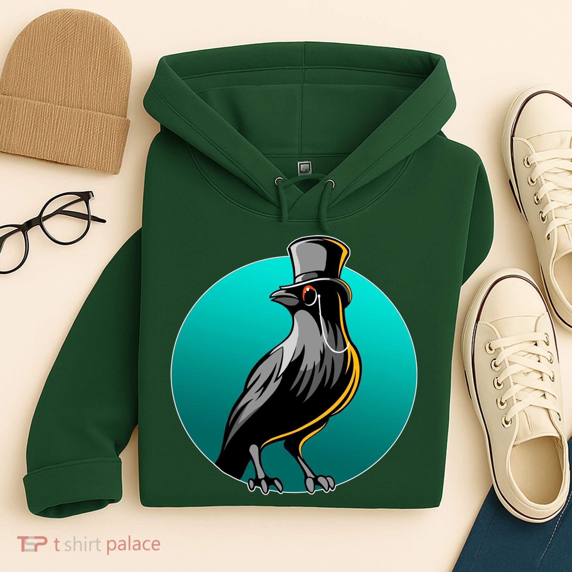 Dabber Raven Top Hat Hoodie