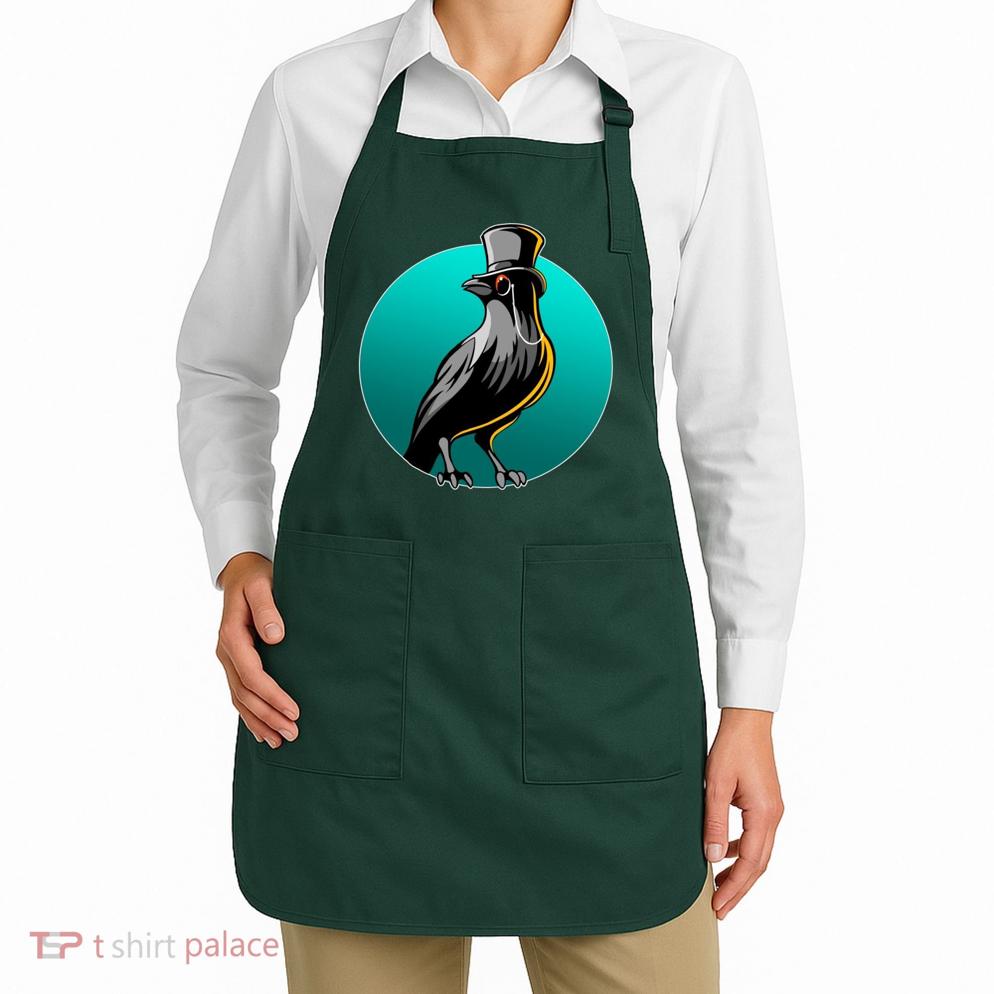 Dabber Raven Top Hat Apron