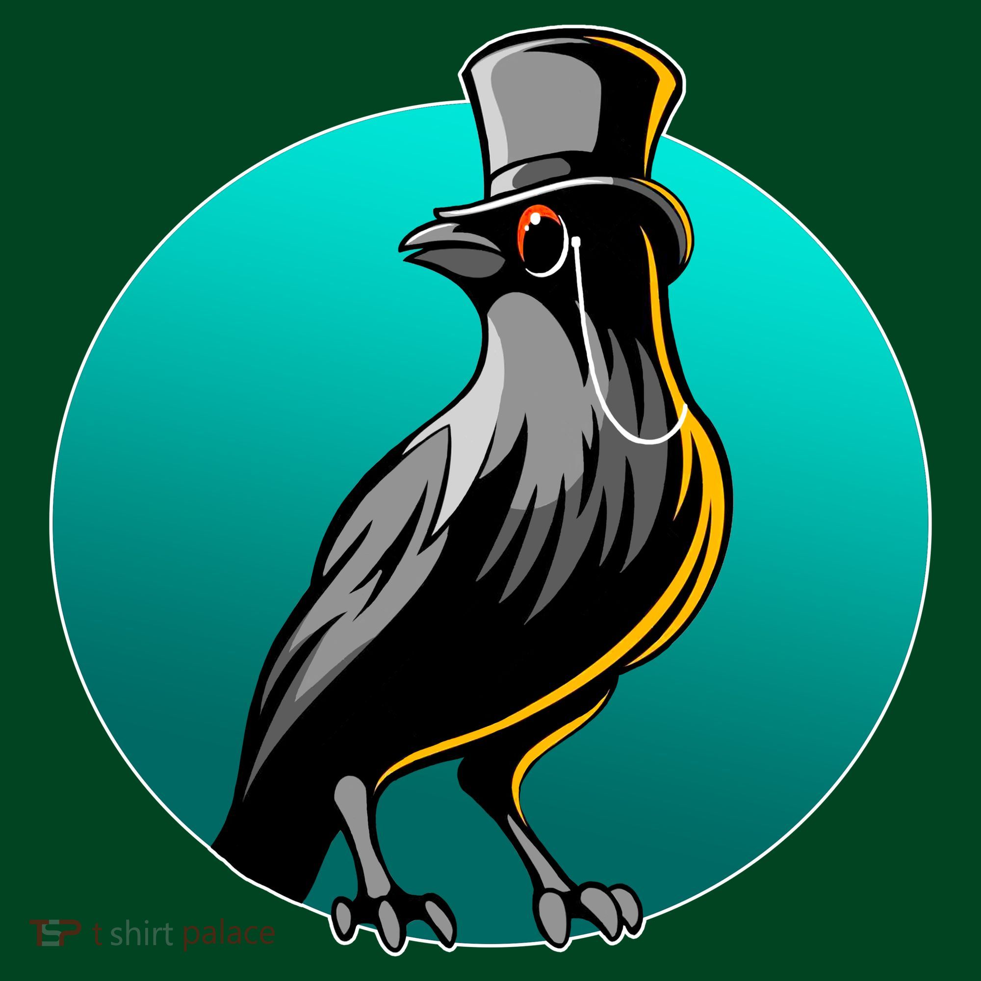 Dabber Raven Top Hat Coaster