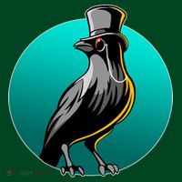 Dabber Raven Top Hat Mousepad thumb 1