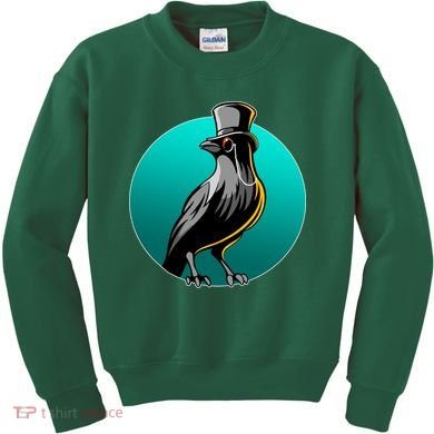Dabber Raven Top Hat Kids Sweatshirt