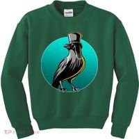 Dabber Raven Top Hat Kids Sweatshirt thumb 0