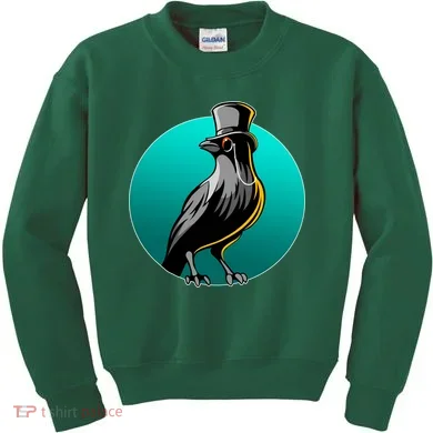 Dabber Raven Top Hat Kids Sweatshirt