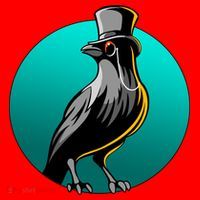 Dabber Raven Top Hat Santa Hat thumb 1