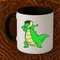 Dabbing Alligator Coffee Mug thumb 2