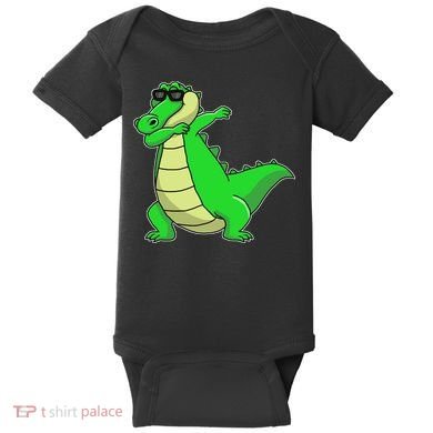 Dabbing Alligator Baby Bodysuit