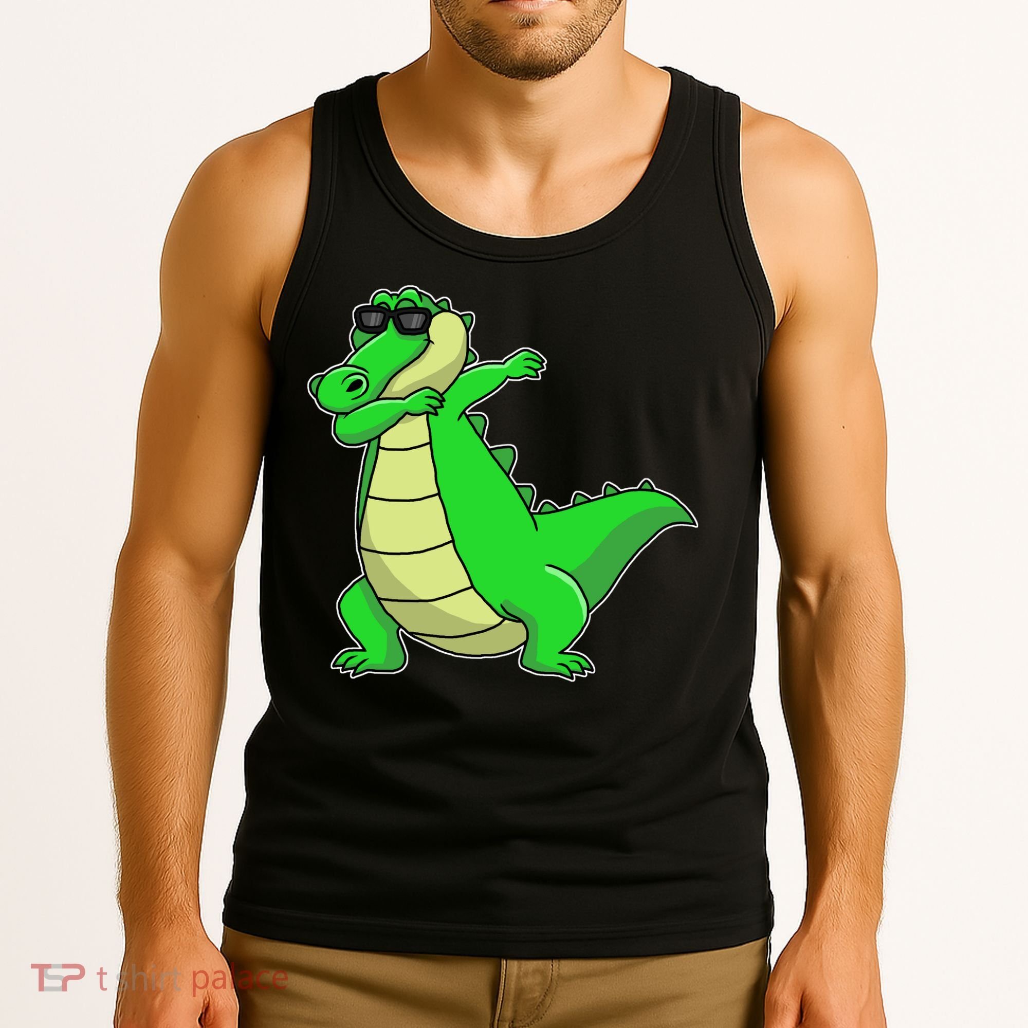 Dabbing Alligator Tank Top
