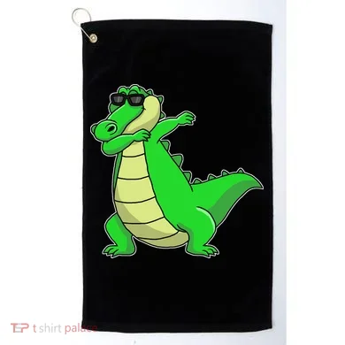 Dabbing Alligator Golf Towel