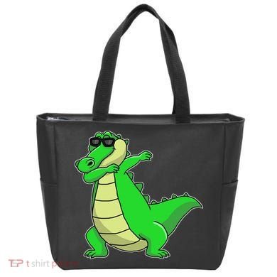 Dabbing Alligator Tote Bag