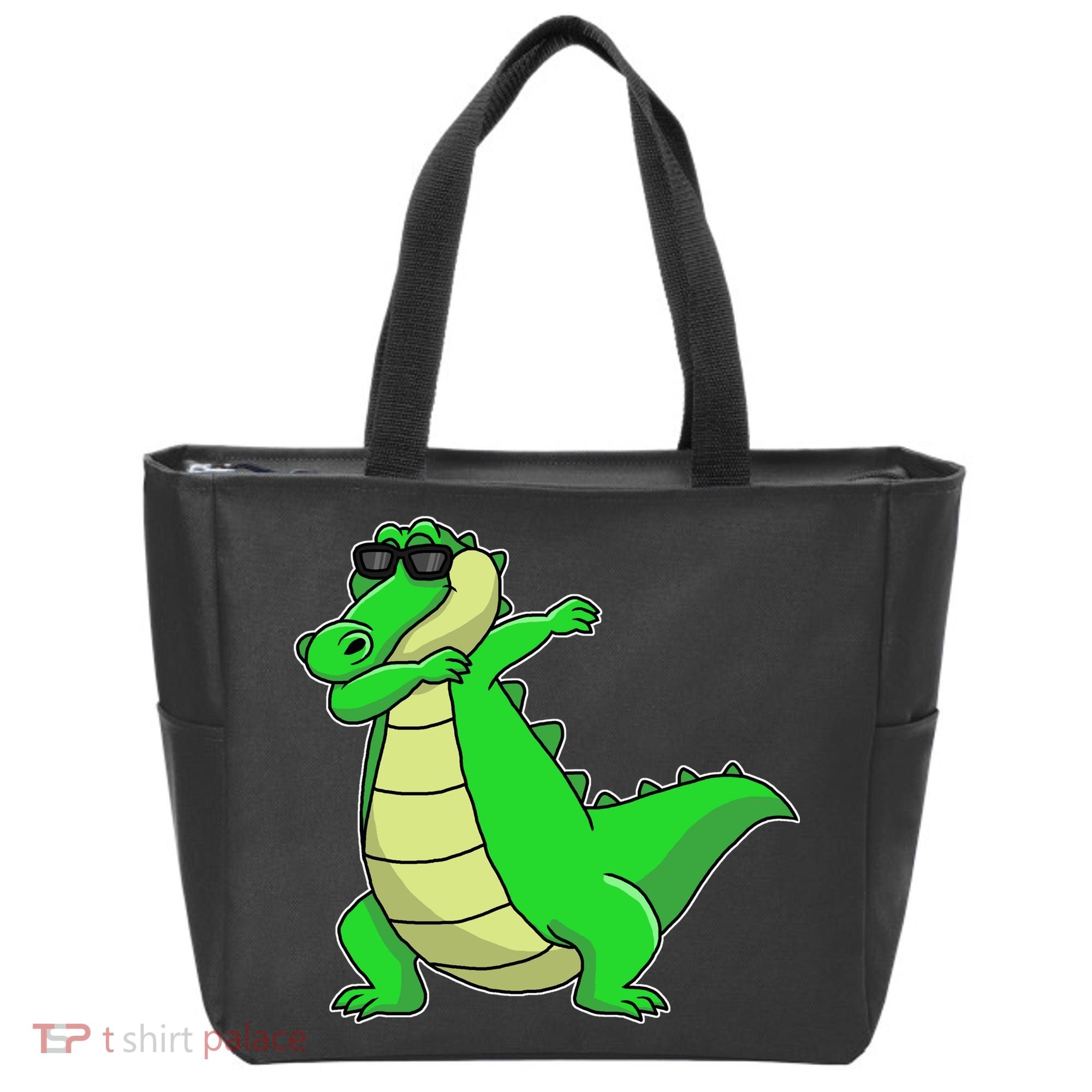 Dabbing Alligator Tote Bag