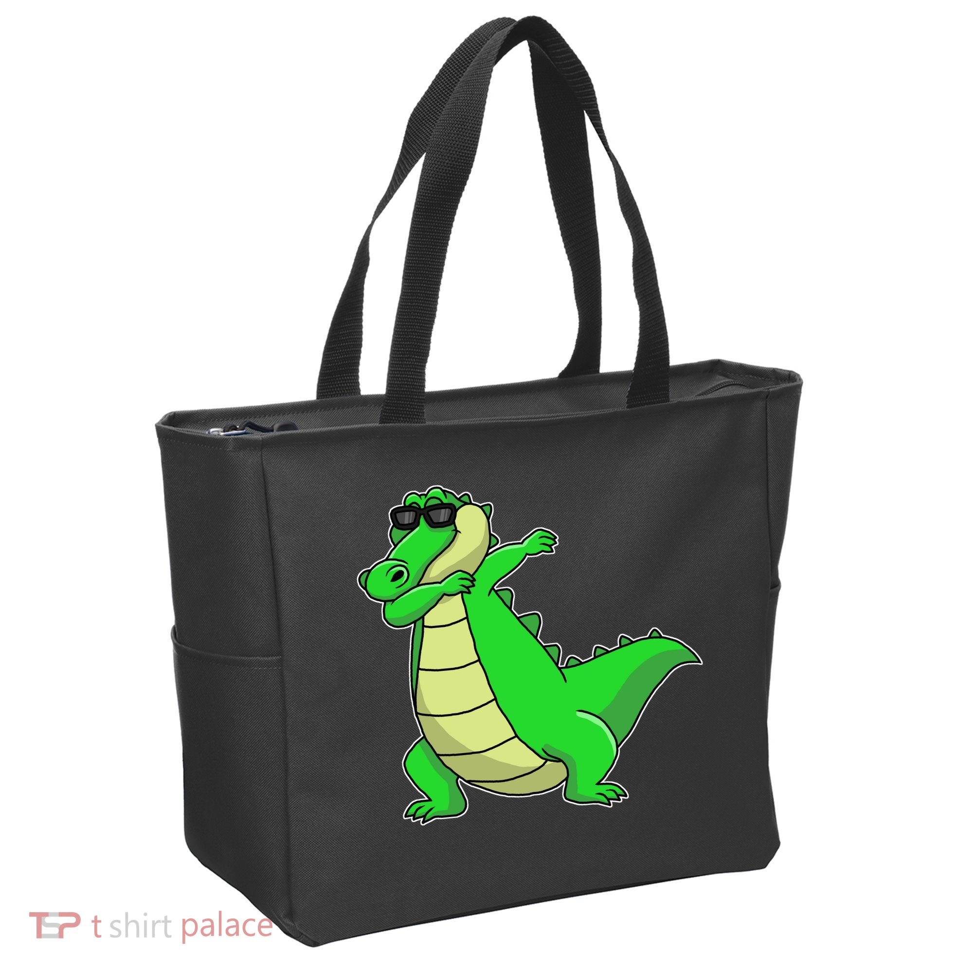 Dabbing Alligator Tote Bag