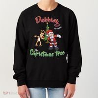 Dabbing Around The Christmas Tree Women's Sweatshirt thumb 0