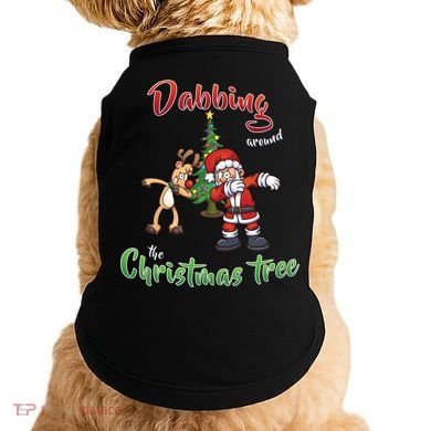 Dabbing Around The Christmas Tree Doggie Tank