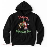 Dabbing Around The Christmas Tree Hoodie thumb 0