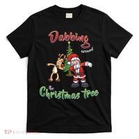 Dabbing Around The Christmas Tree T-Shirt thumb 0
