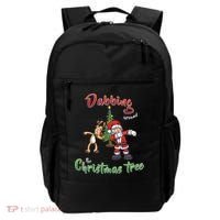 Dabbing Around The Christmas Tree Backpack thumb 0
