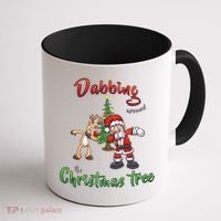 Dabbing Around The Christmas Tree Coffee Mug thumb 1
