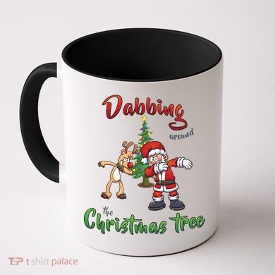Dabbing Around The Christmas Tree Coffee Mug